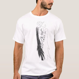 Camiseta crânio e asas