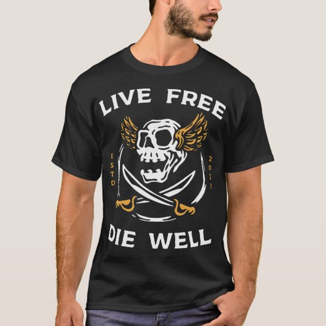 Camiseta Crânio e espadas (Frente)