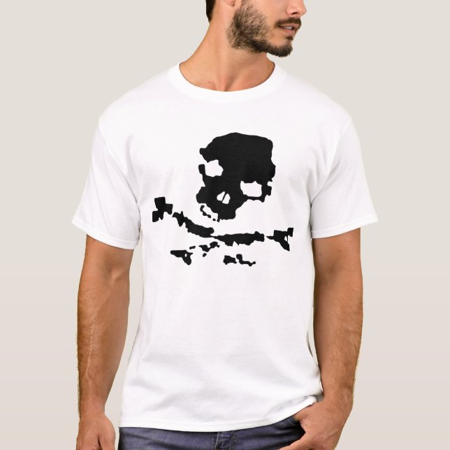 Camiseta Crânio e ossos (Frente)
