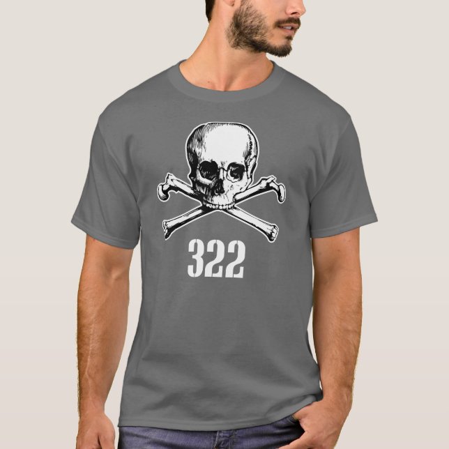 Camiseta Crânio e ossos 322 (Frente)