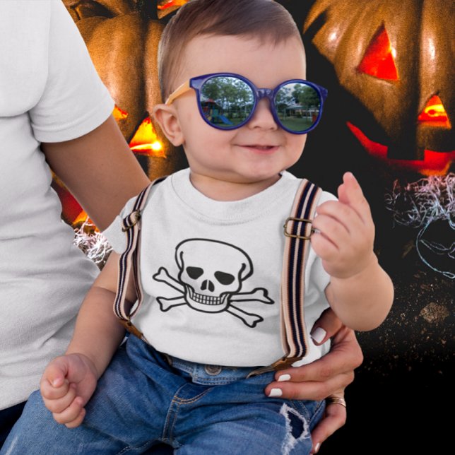Camiseta Crânio e ossos cruzados (Skull and Crossbones Baby T-shirt)