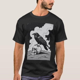 Camiseta Crânio E Raven