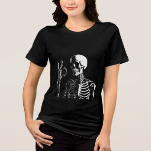 Camiseta crânio engraçado