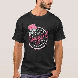 Camiseta Crânio Engraçado É Eu Oi Eu Sou A Cowgirl É Eu Oes
