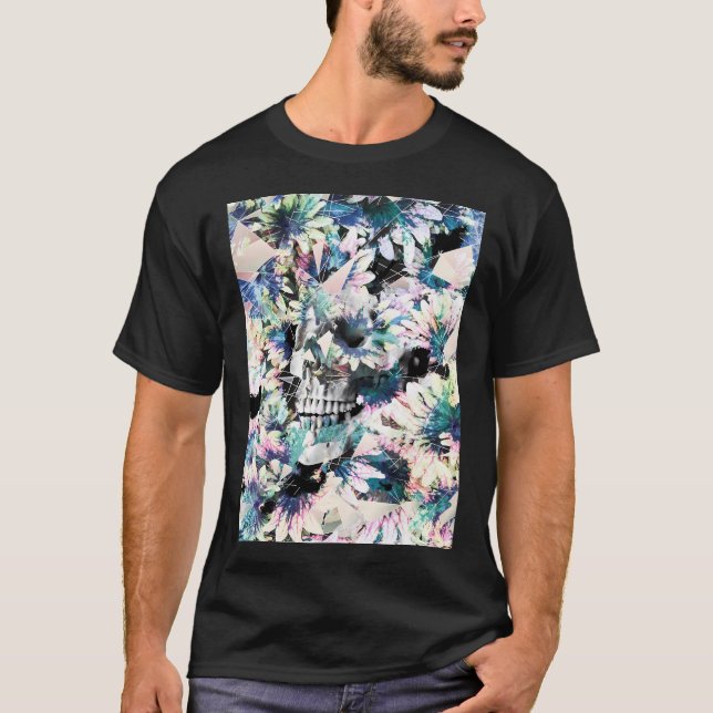 Camiseta Crânio Floral (Frente)