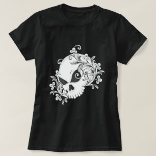 Camiseta Crânio Floral