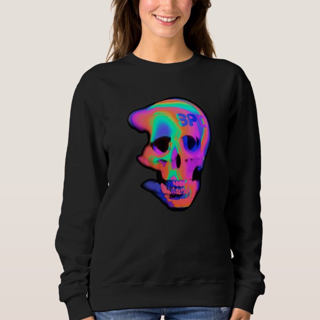 Camiseta Cranio Fluxo de Movimento Abstrato (Frente)