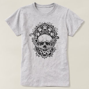 Camiseta Crânio Geométrico Sagrado