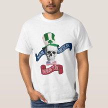 Crânio gótico engraçado Dia de São Patrício irland