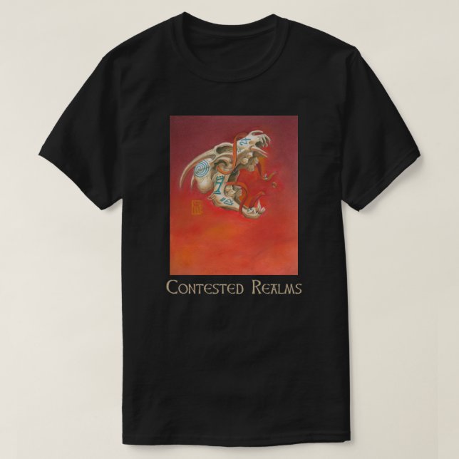 Camiseta Crânio Gritante (Frente do Design)