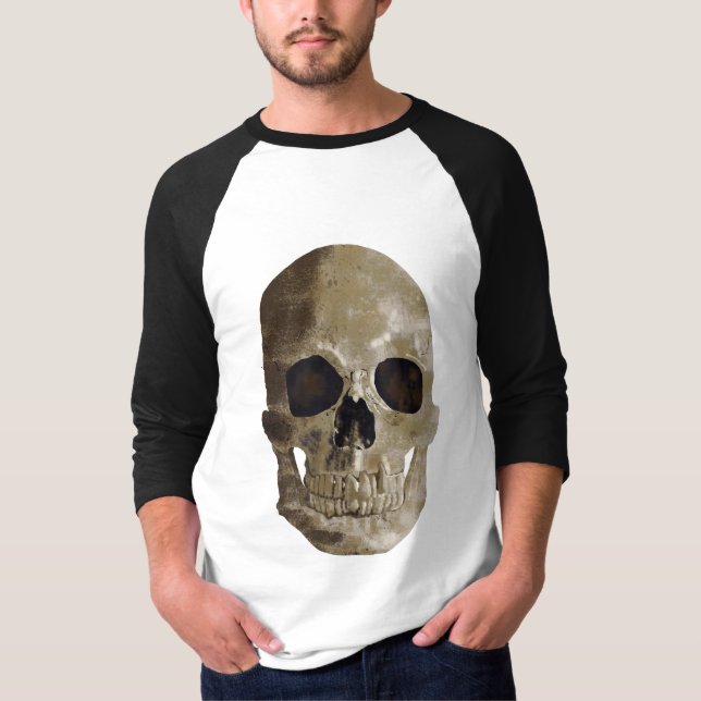 Camiseta Crânio Grungy (Frente)