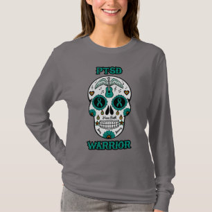 Camiseta Crânio/Guerreiro de Açúcar...PTSD