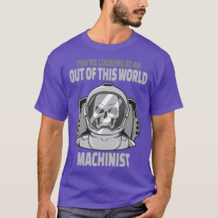 Camiseta Crânio Legal do astronauta Machinista