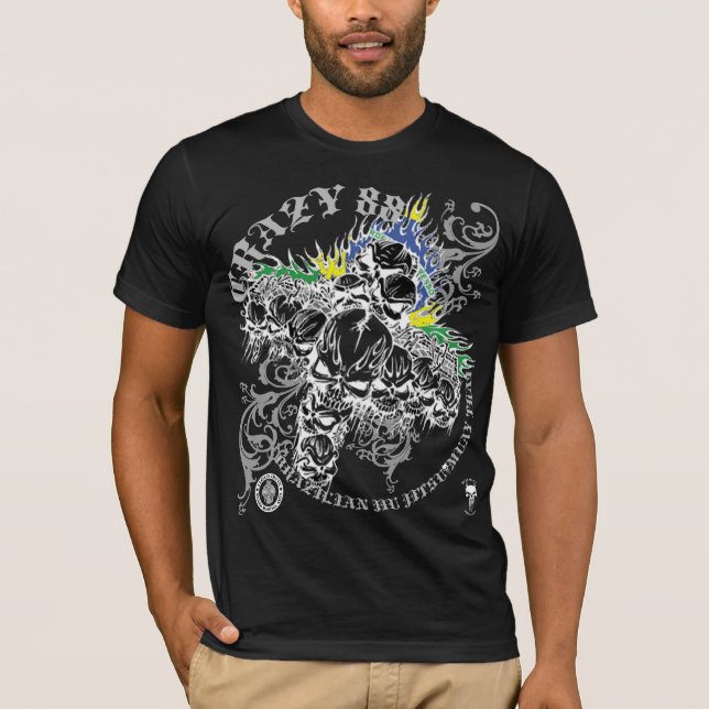 CAMISETA CRÂNIO LOUCO DE 88 MORTES (Frente)