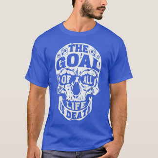 Camiseta Crânio Lutador O objetivo de toda a vida é a morte