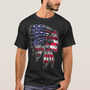 Camiseta Crânio nativo americanoTShirt 1