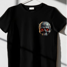 Camiseta crânio negro