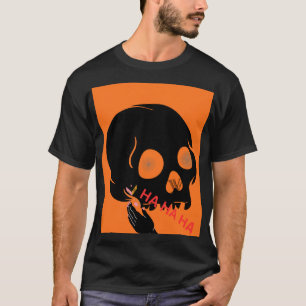 CAMISETA CRÂNIO OUSADO RISADA