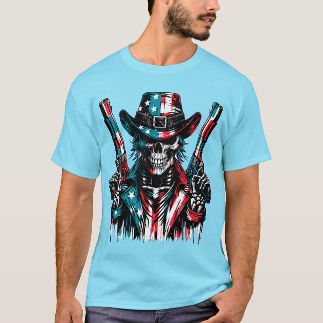 Camiseta Crânio Patriótico (Frente)