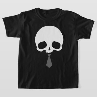 Camiseta Crânio Personalizável com Gravata