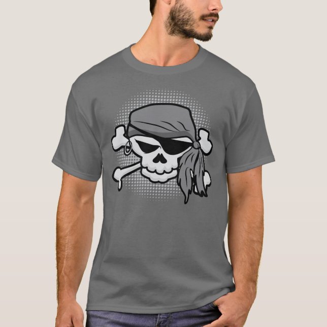 Camiseta Crânio Pirata (Frente)