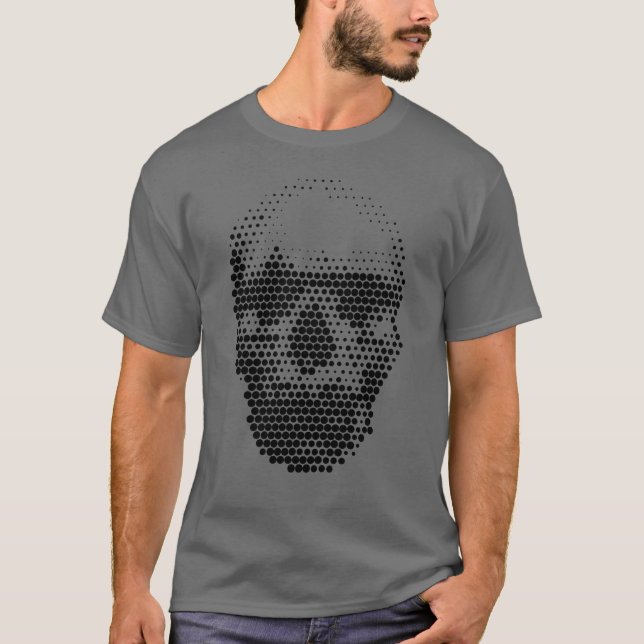 Camiseta Crânio Pontilhado (Frente)
