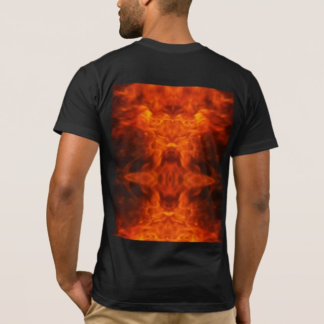 Camiseta Crânio queimado (Verso)