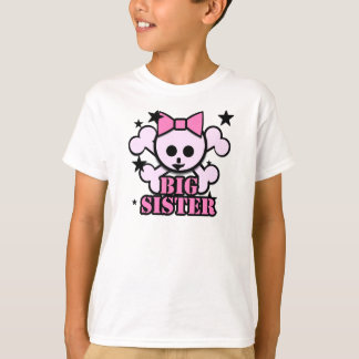 Camiseta Crânio Rosa Grande Irmã