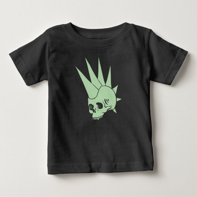 Camiseta Crânio Sem Jawless Punk Personalizável Versão 2 (Frente)