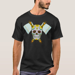 Camiseta Crânio Tribal Dual Ax 3