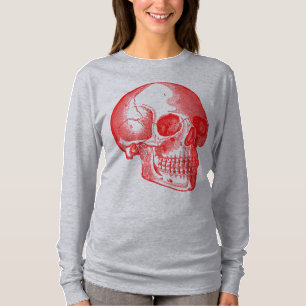 Camiseta Crânio - Vermelho