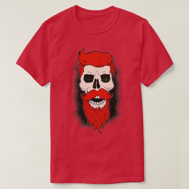 Camiseta Crânio vermelho (Frente do Design)