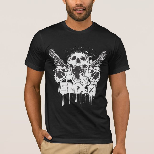 Camiseta Crânios & armas de SMX (Frente)