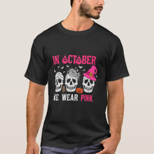 Camiseta Crânios de Açúcar em outubro Vestimos Rosa