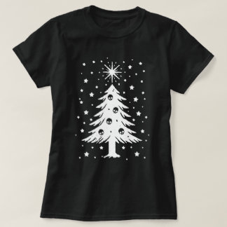 Camiseta Crânios Para Árvore De Natal
