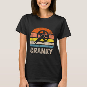 Camiseta Cranky Vintage Sun Engraçado Bicicleta Aproxima C