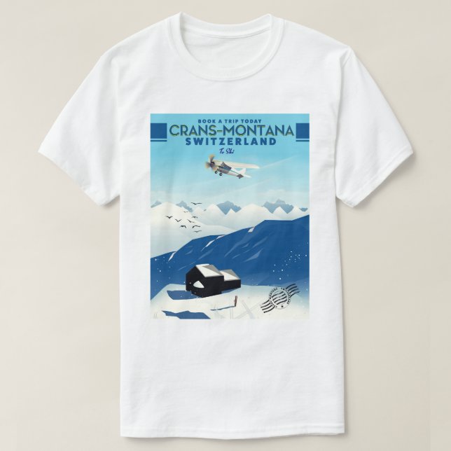 Camiseta crans-montana Suiça (Frente do Design)