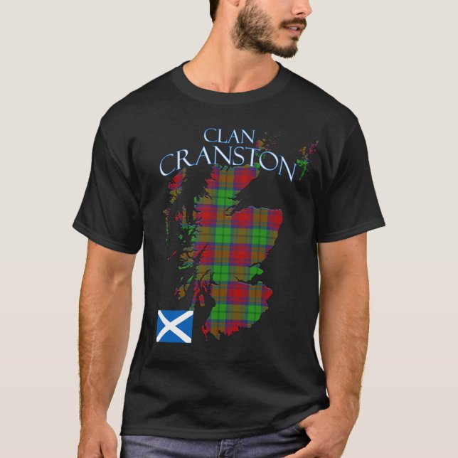 Camiseta Cranston Dress Scottish Clan Tartan Scotland (Frente)