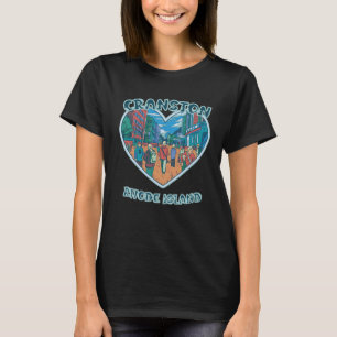 Camiseta Cranston Em Rhode Island Viagem Souvenir Heart