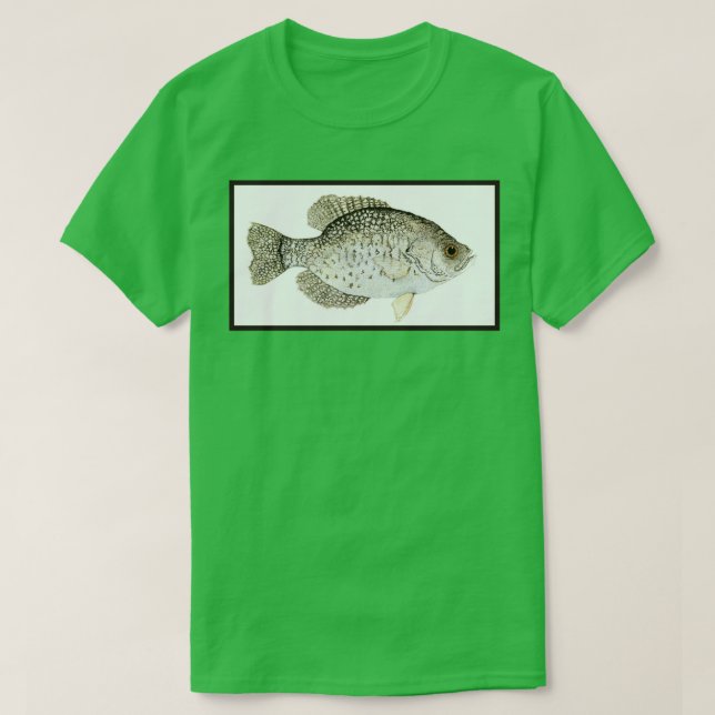 Camiseta Crappie Preto (Frente do Design)