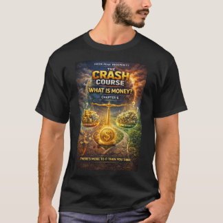 Camiseta Crash Course sobre O Que É Dinheiro