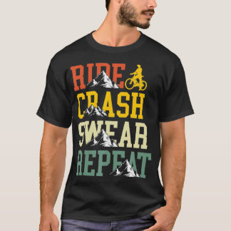Camiseta Crash de Carro Suar Repetir Bike Engraçado