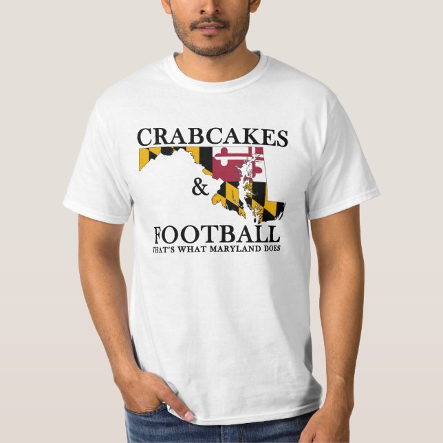 Camiseta Crashers de Casamento e Crabcakes e Futebol (Frente)