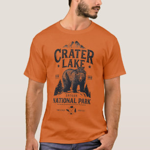 Camiseta Crater Lake National Park Oregon Bear Vintage (1)