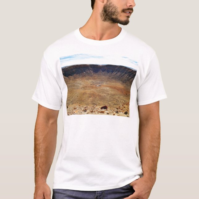 Camiseta Cratera do meteorito de Barringer (Frente)