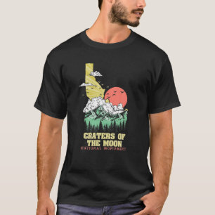 Camiseta Crateras do Monumento da Lua Idaho ao ar livre