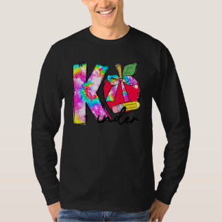 Camiseta Cravata Dye Apple Jardim de Infância Aluno Profess