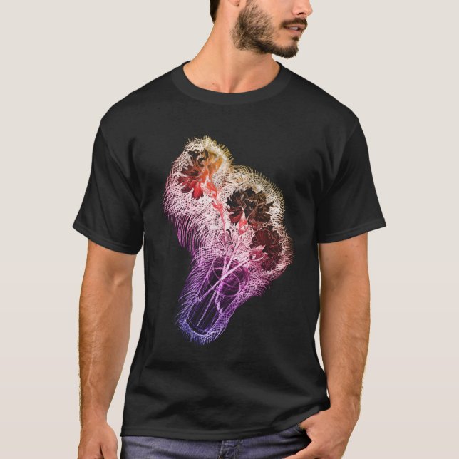 Camiseta Cravos pretos  (Frente)