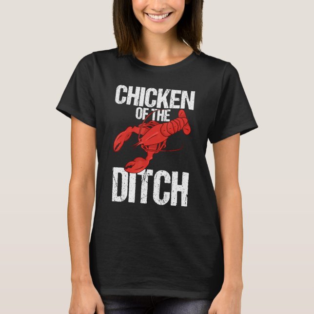 Camiseta Crawdad Crawfish Festival Chicken of the Ditch 1 (Frente)