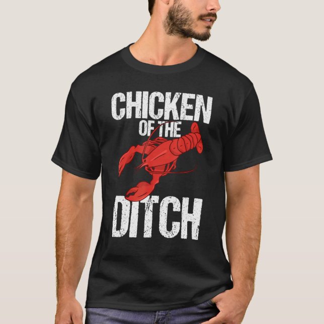 Camiseta Crawdad Crawfish Festival Chicken of the Ditch 1 (Frente)